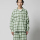 SHADOW PLAID L/S RAYON SHIRT