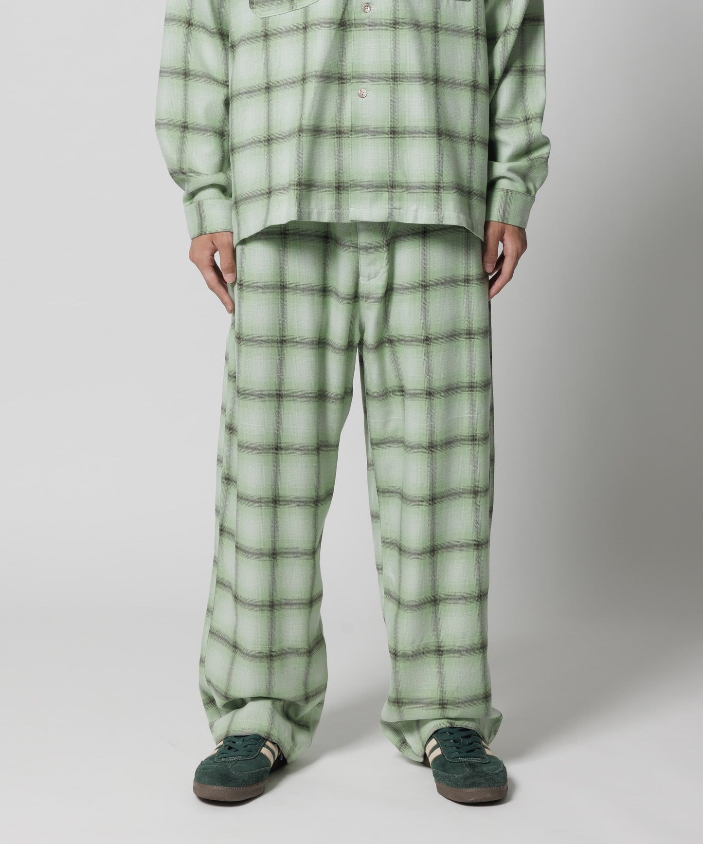SHADOW PLAID PANTS