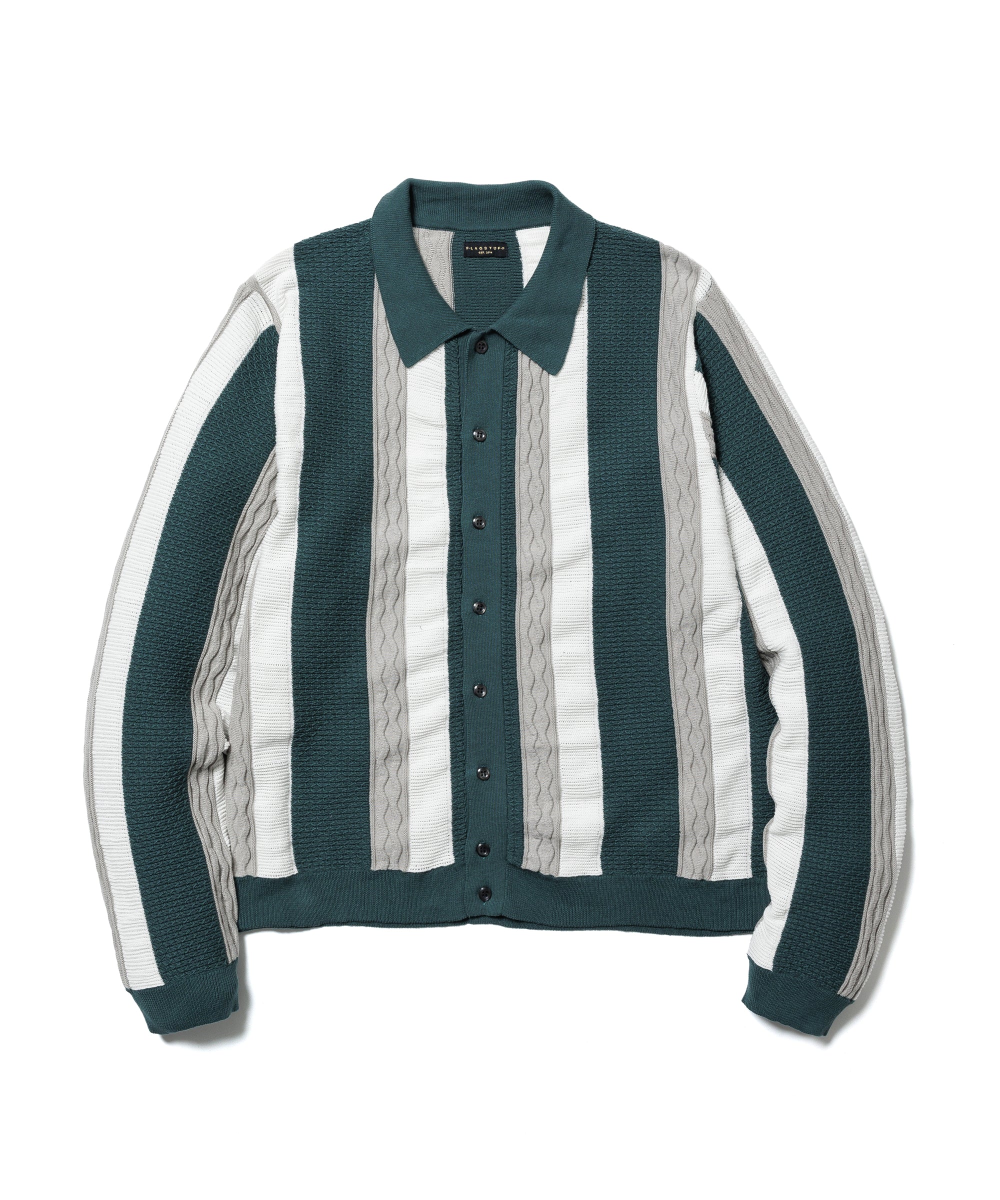 L/S STRIPE CARDIGAN – F-LAGSTUF-F