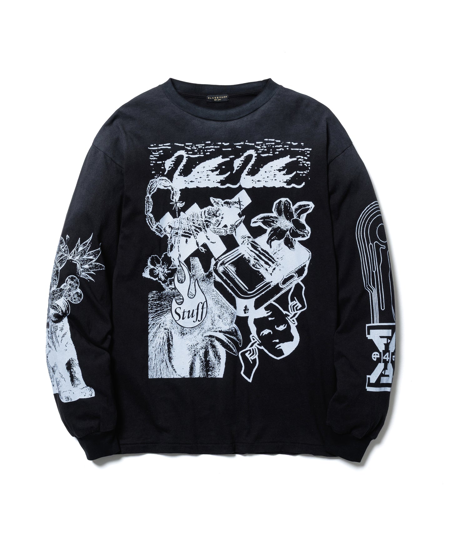"COLLAGE" LS TEE