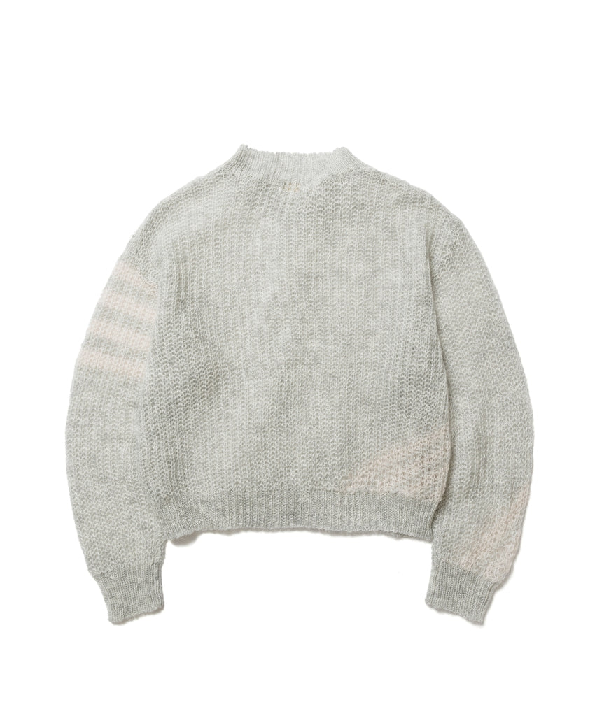 STRIPE MOHAIR KNIT SWEATER