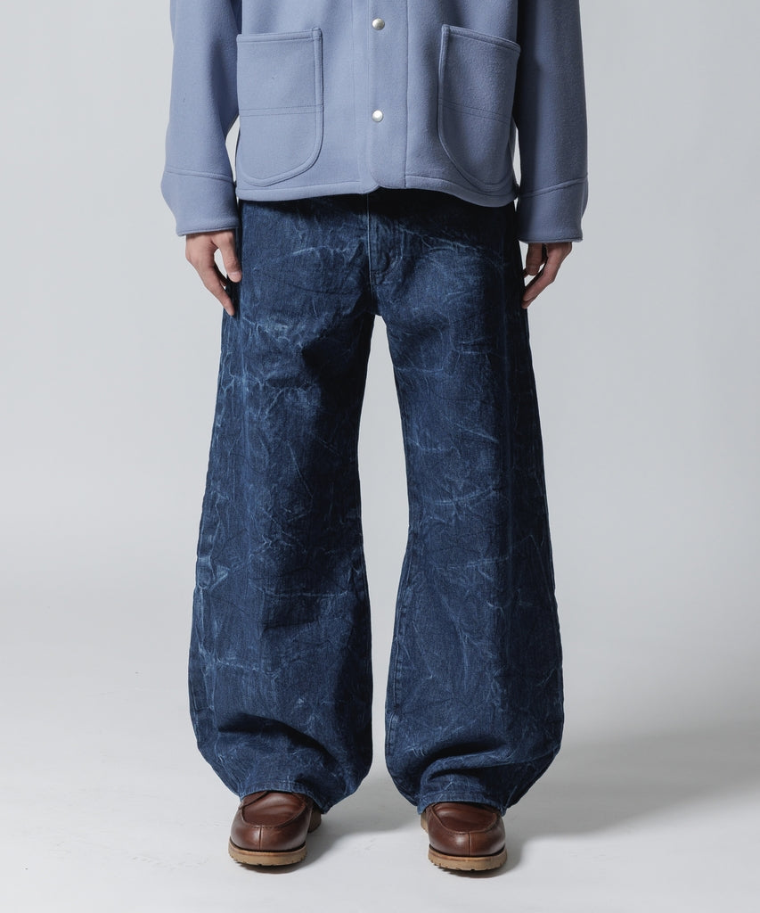 DENIM BALLOON TROUSER(WASHED)