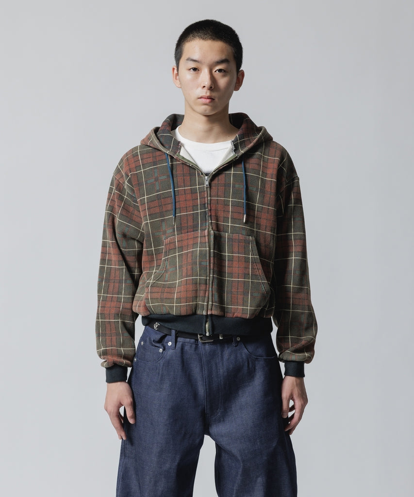 CROPPED THERMAL HOODIE