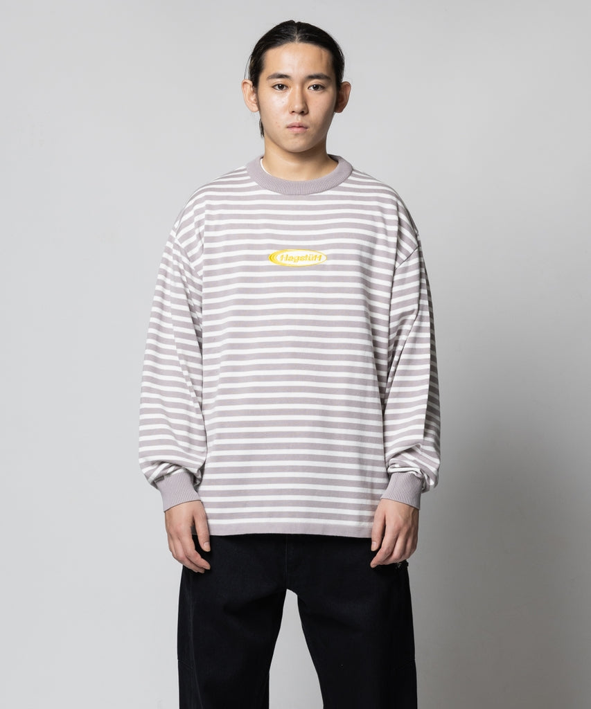 BORDER KNIT L/S TEE