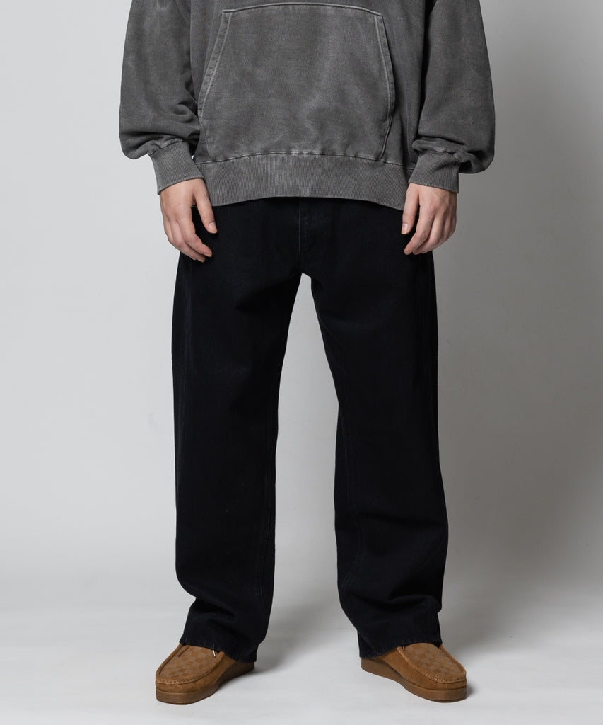 SIDE ZIP DENIM TROUSERS